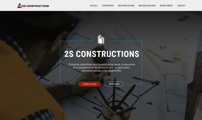 Création du site internet 2S Construction