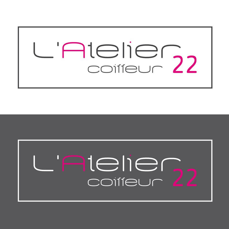 Création du logo et de la charte graphique pour L'atelier 22 Coiffeur