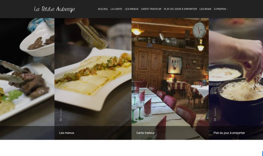 Création du nouveau site internet pour le Restaurant la petite Auberge
