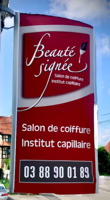 Enseigne lumineuse pour un salon de coiffure réalisée par Wictory