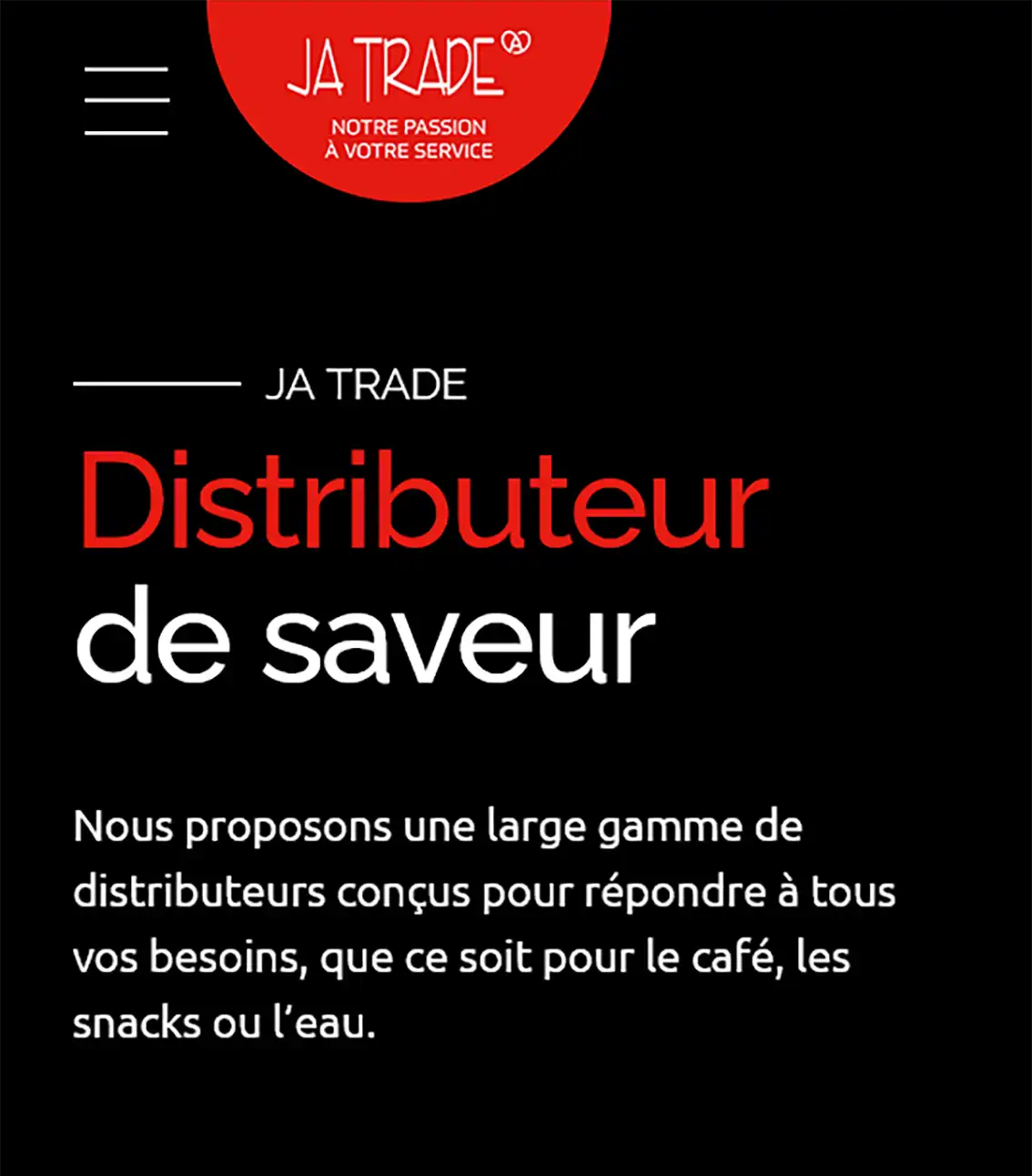 Création de site internet pour Ja Trade - Haguenau